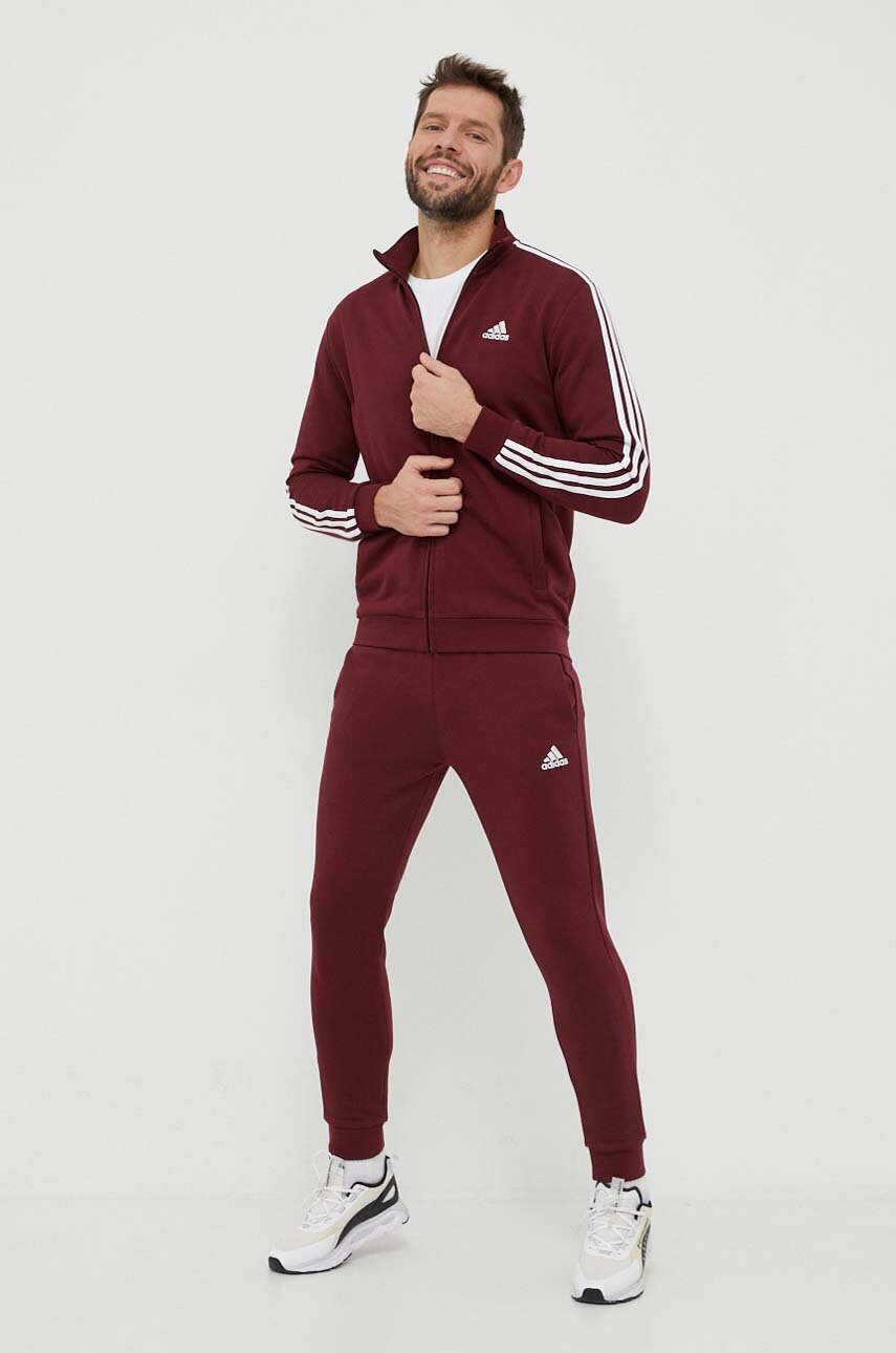 Спортивный костюм adidas мужской цвет бордовый